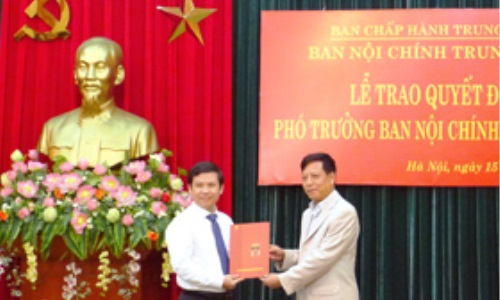 Công bố Quyết định lập Ðảng bộ cơ quan Ban Nội chính Trung ương